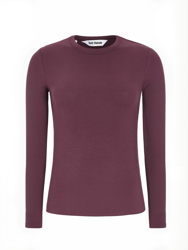 Top SRFenja O-neck in 365 Vinyard Wine
