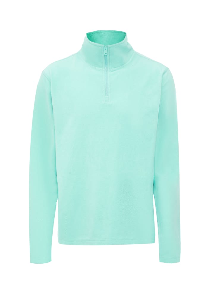 Herren Fleecepullover in Türkis