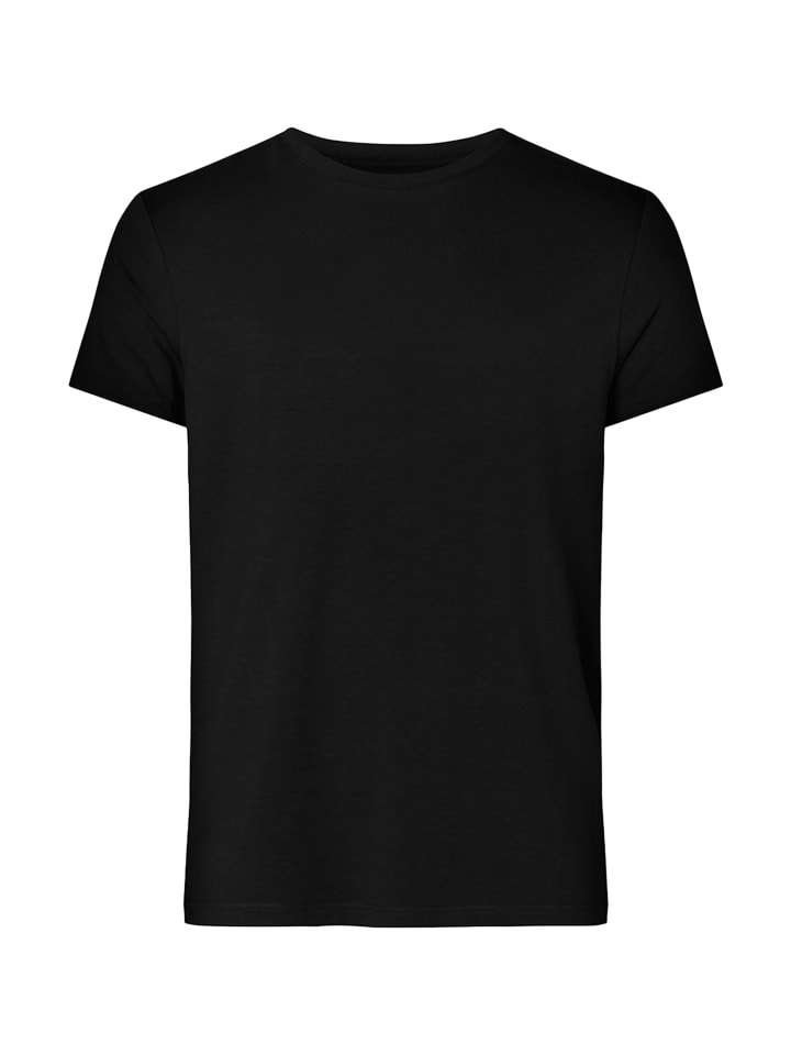 Unterhemd / Shirt kurzarm Bamboo in Schwarz