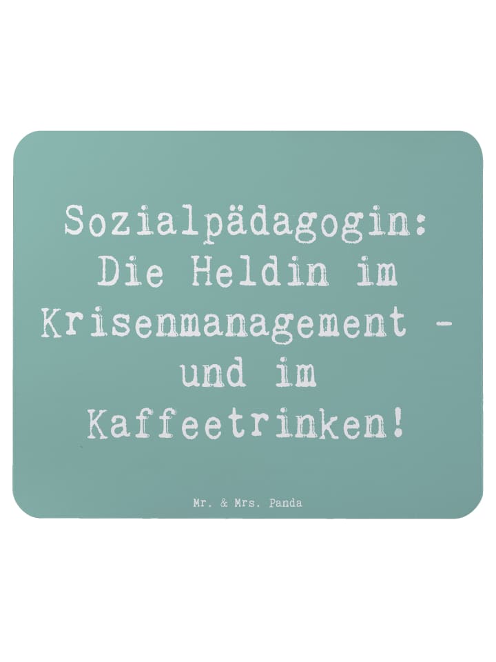 Mouse-Pad Spruch Sozialpädagogin mit Spruch in Meeresbrise