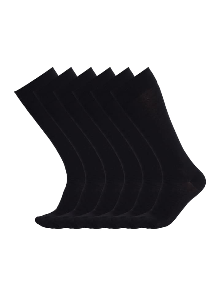 6er-Set: Socken in Black