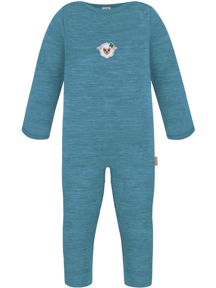 Baby Merino Strampler Tangoio in Blau