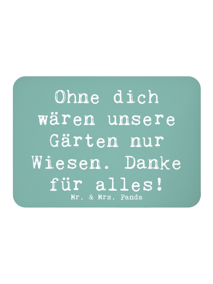 Magnet Spruch Dankbarer Gärtner mit Spruch in Meeresbrise