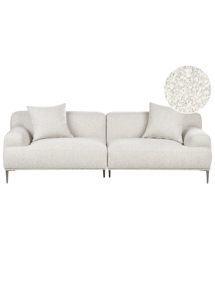 3-tlg 3-Sitzer Sofa MATILA in Weiß