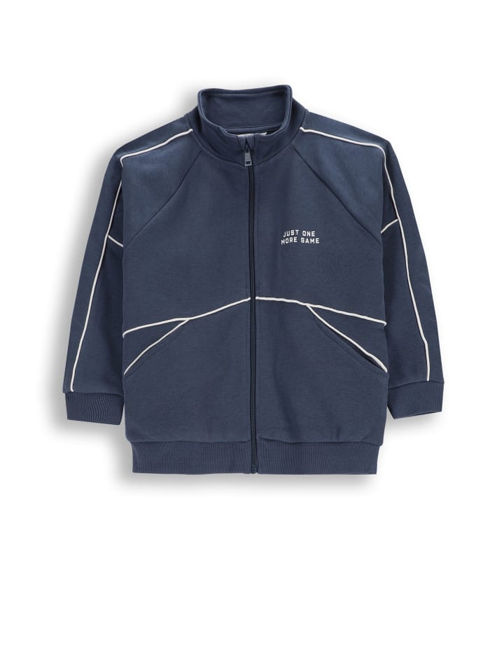 Reißverschlussjacke in blau