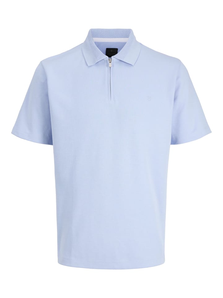 Poloshirt in Chambray Blue