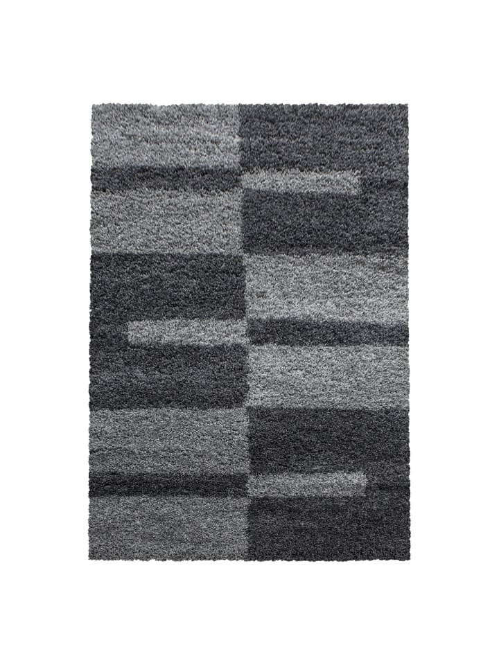 Hochflor Teppich Gianna in Grau