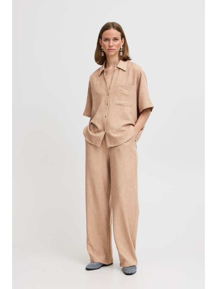 BYGAIYA SHIRT - LIGHT WOVEN Loose fit in Acorn Melange