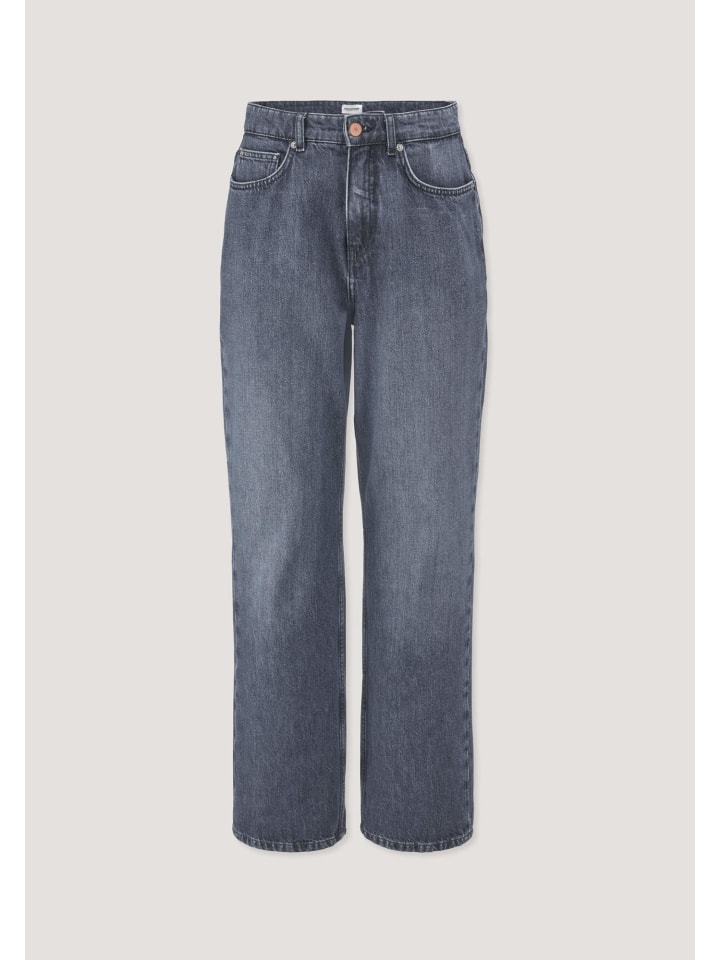 Hessnatur Jeans GIERA Straight Relaxed aus Bio-Baumwolle mit recycelter Baumwolle in medium secret grey