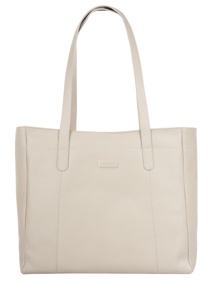 Reisetasche ELSA echt Leder in weiß