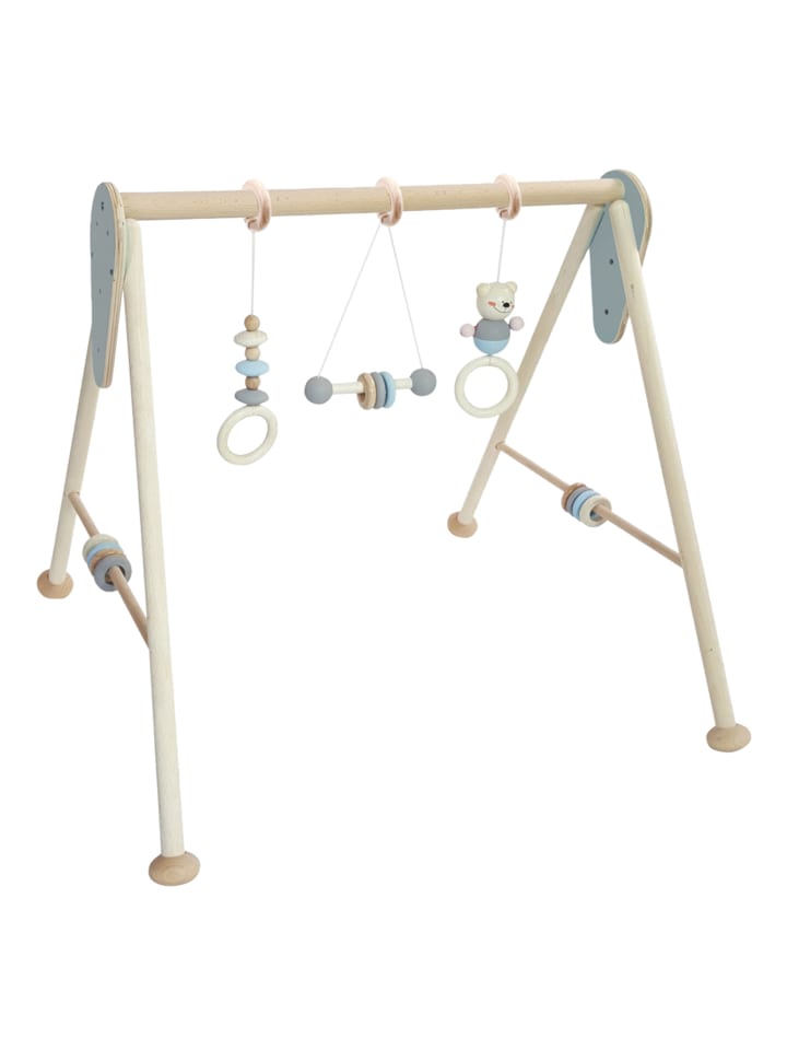 Babyspielgerät in Natur/Blau