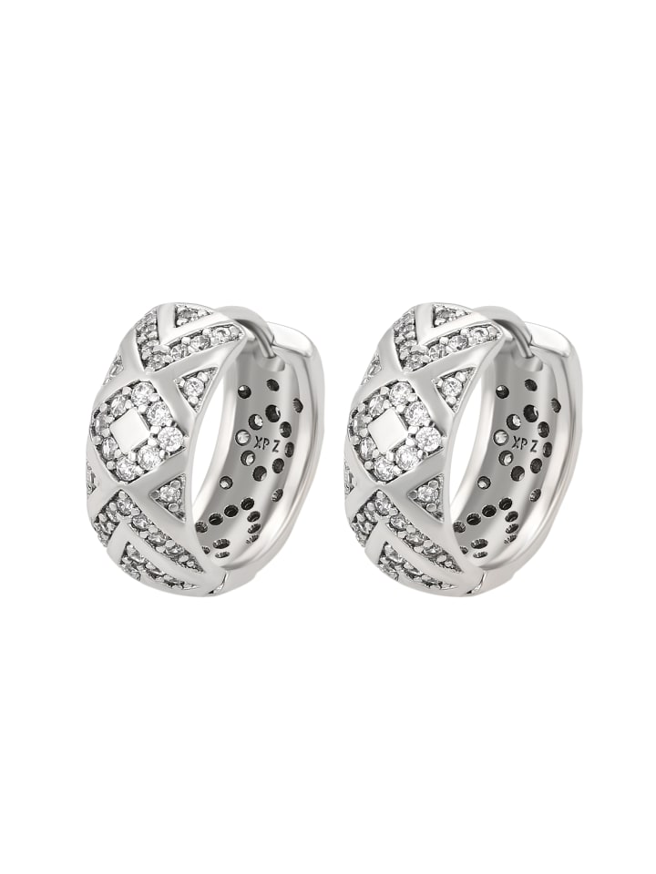 Women Huggie Earrings in Silver