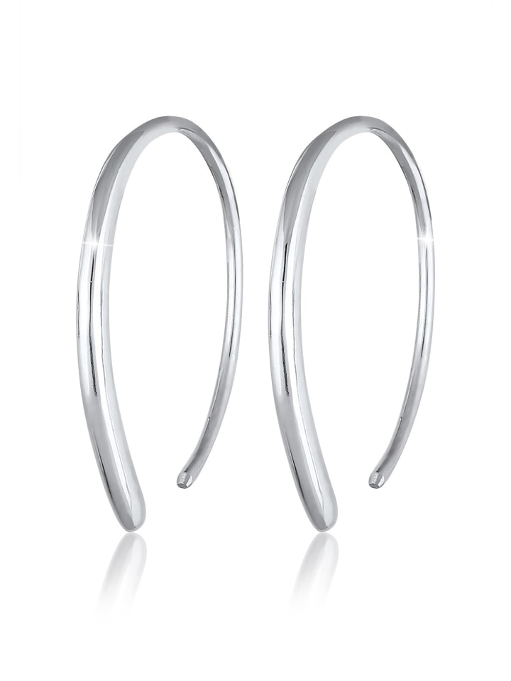 Ohrringe 925 Sterling Silber Geo in Silber