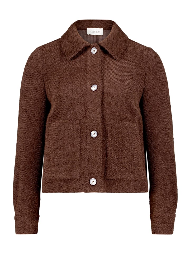 Casual-Jacke mit aufgesetzten Taschen in Grau