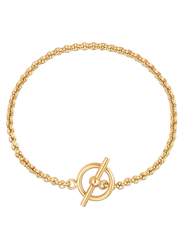 Armband T-Bar aus Edelstahl in gelbgold