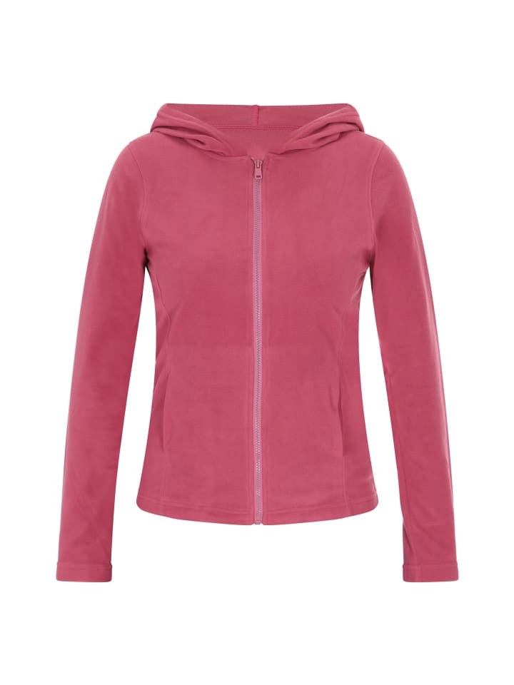 Damen Fleecejacke in Dunkelrosa
