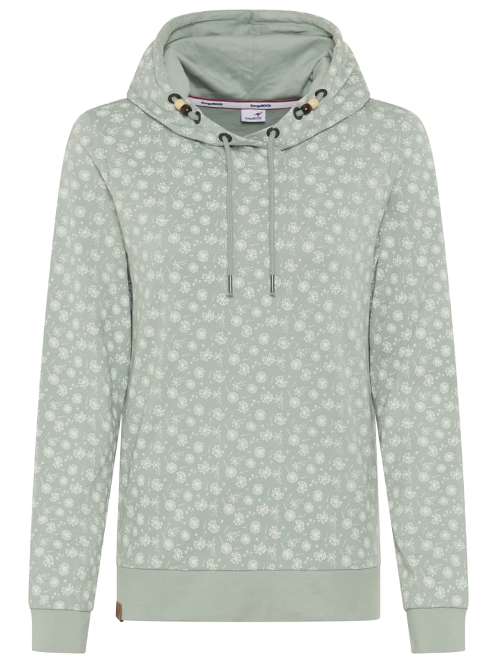 Kapuzensweatshirt in salbeigrün