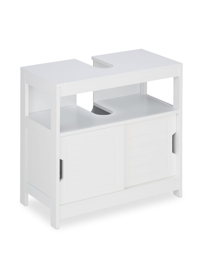 Waschbeckenunterschrank in Weiß - (B)60 x (H)60,5 x (T)30 cm