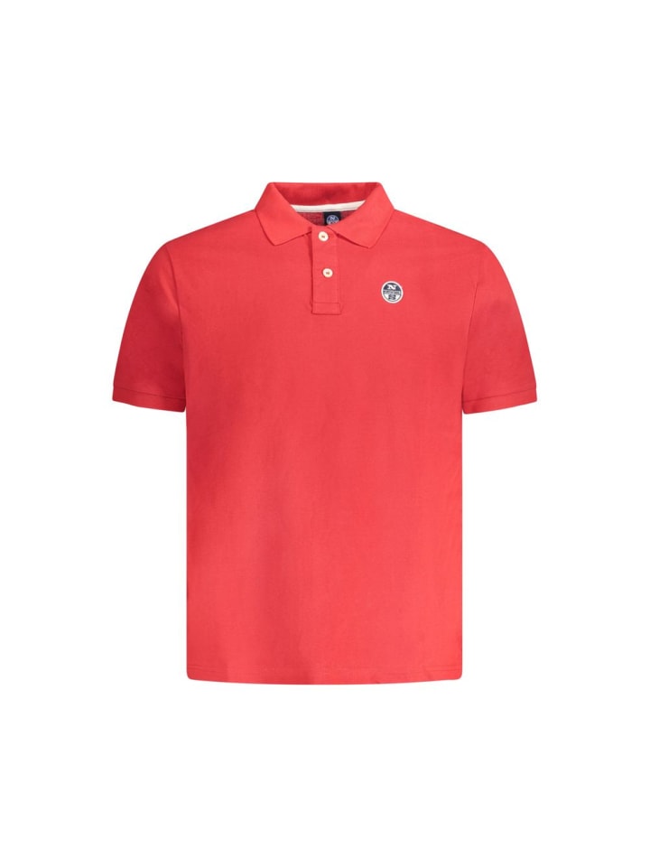 Rot Baumwolle Herren Polo