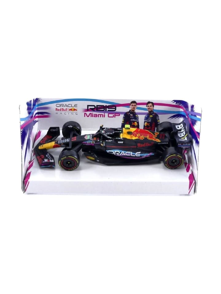 Modellauto F1 Red Bull RB19 '23 #11 Perez Miami GP, Maßstab 1:43 in mehrfarbig
