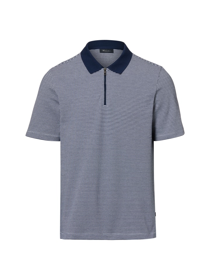 Poloshirt in indigo weiß