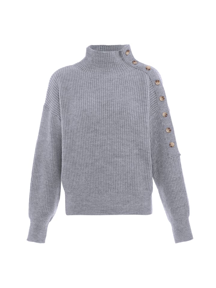 Women Sweater in Hellgrau Melange