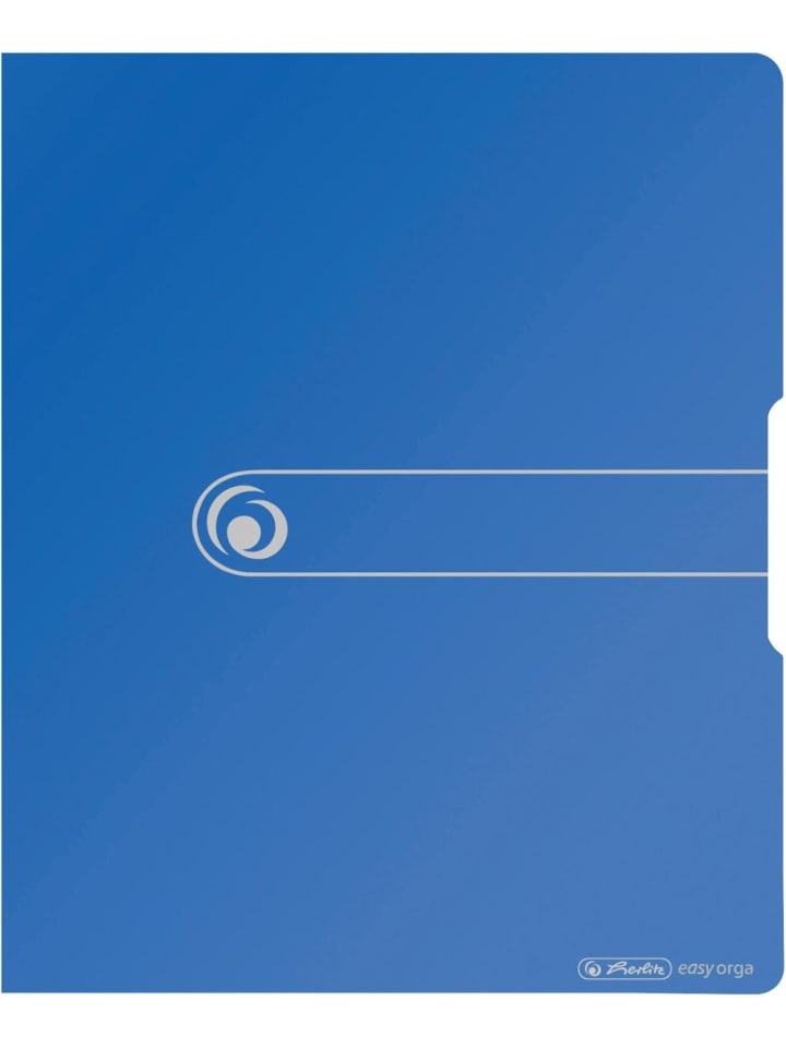 Ringbuch A4 2 Ringe PP 16mm blau opak to go