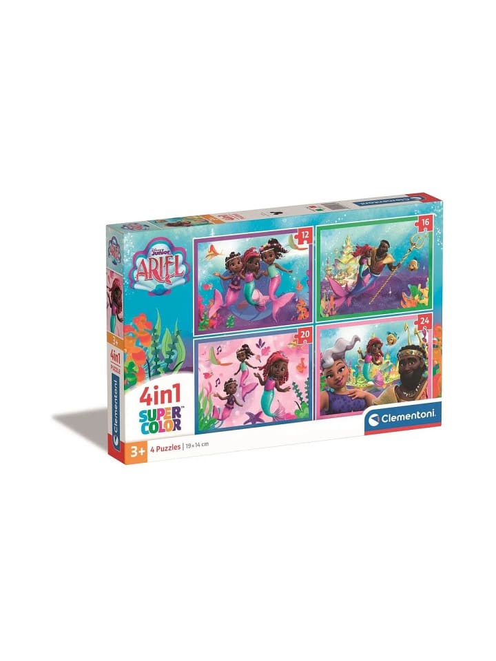 Prinzessin Junior Ariel 4 in 1 Puzzle Clementoni
