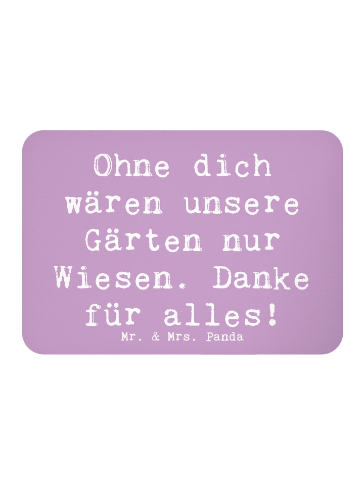 Magnet Spruch Dankbarer Gärtner mit Spruch in Lavendeltraum