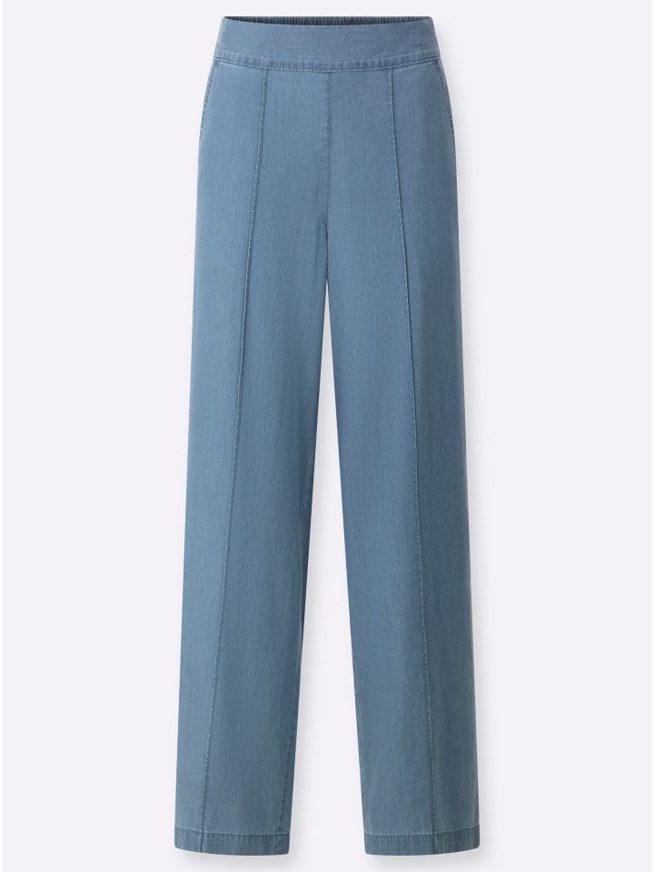 Jeans in blue-bleached
