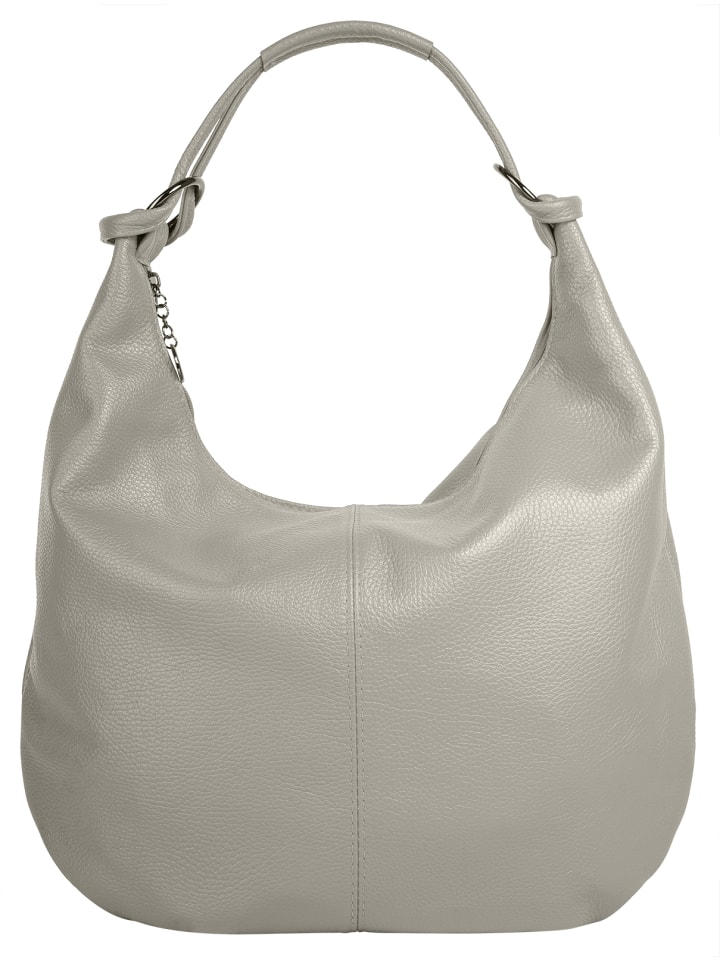 Shopper echt Leder in grau