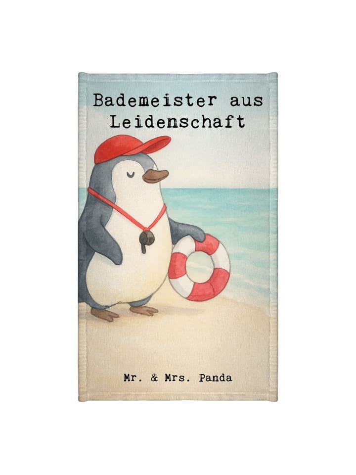 Handtuch Bademeister Leidenschaft Design mit Sp... in Weiß