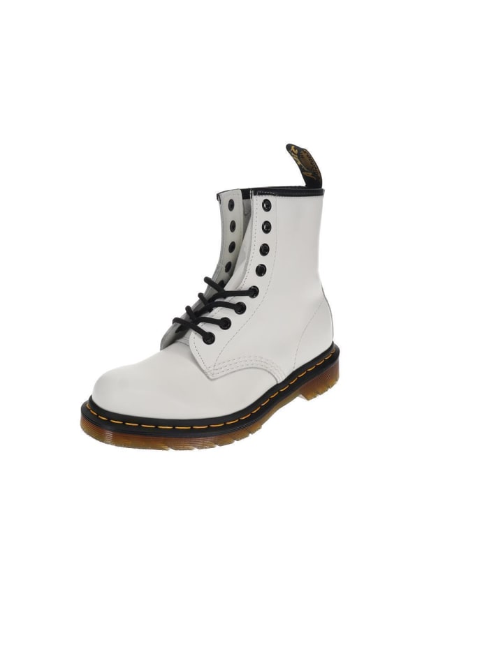 Schnürstiefel in Weiß