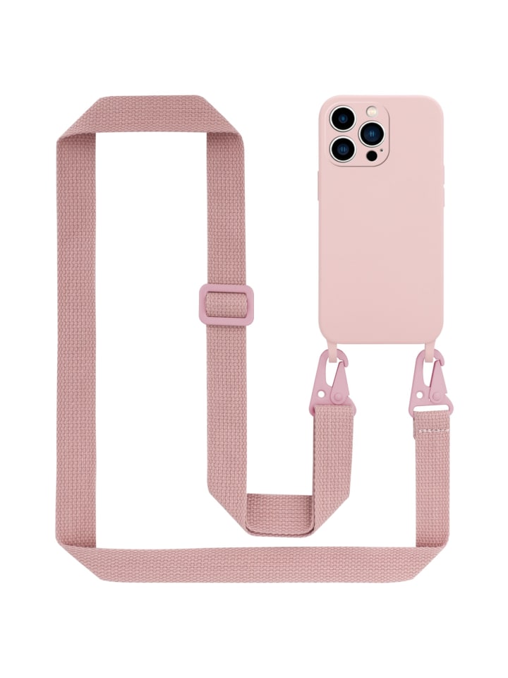 Handykette für Apple iPhone 14 PRO MAX Hülle in LIQUID PINK