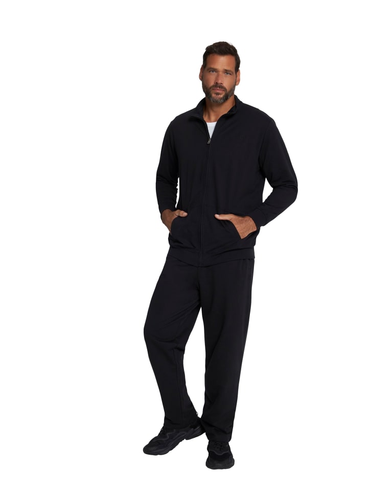 Sweatjacke in schwarz