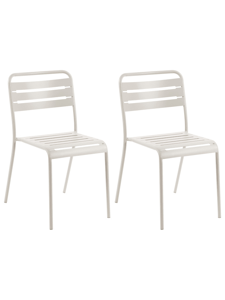 2er-Set Gartenstuhl LEFKADA in Beige