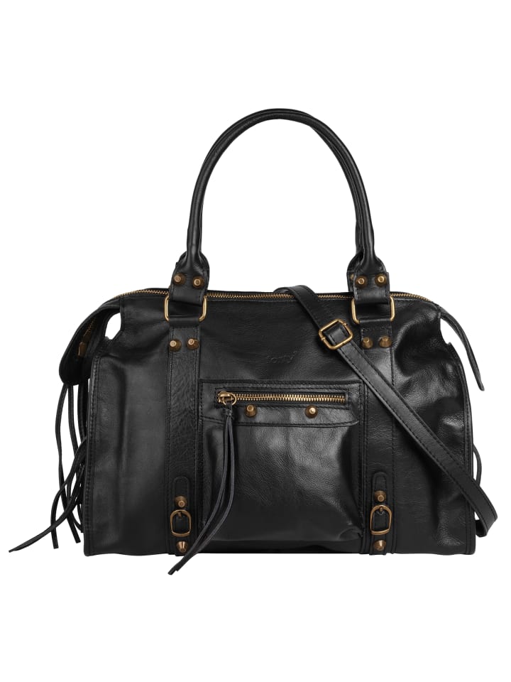Shopper echt Leder in schwarz