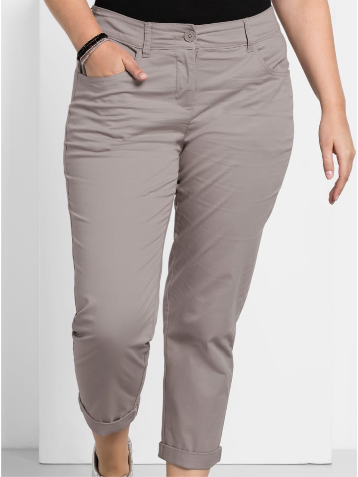 7/8-Hose in silbergrau