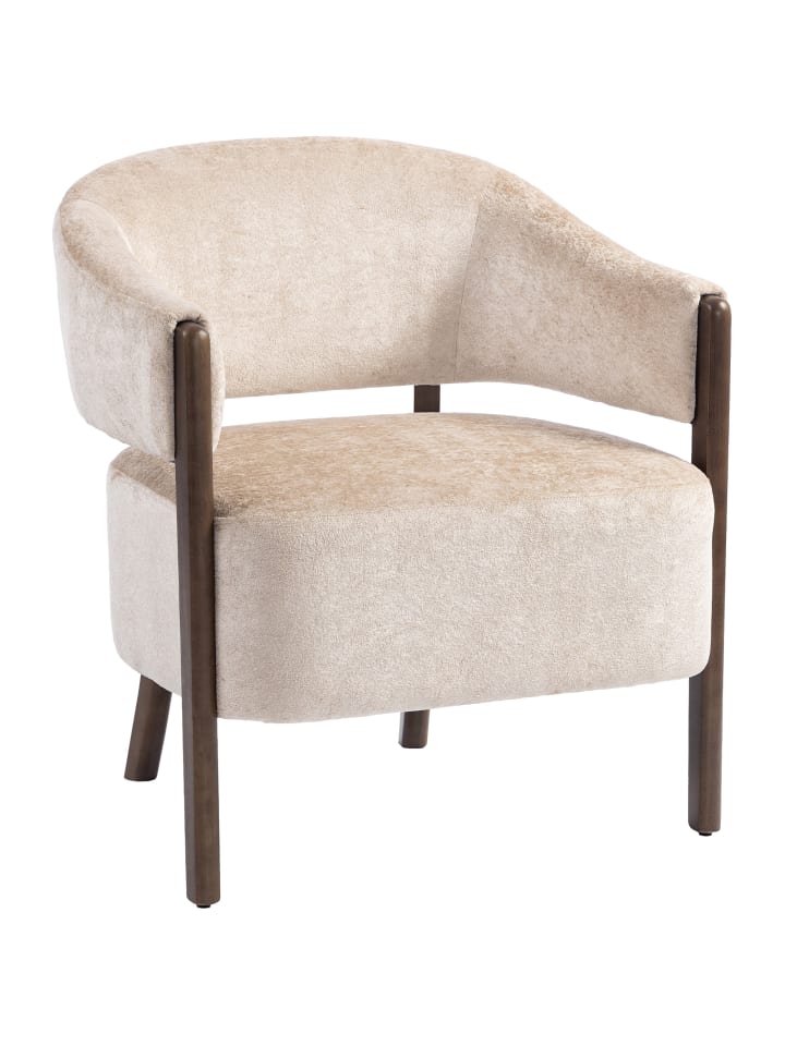 Sessel in Beige 71L x 63,5B x 78,5H cm