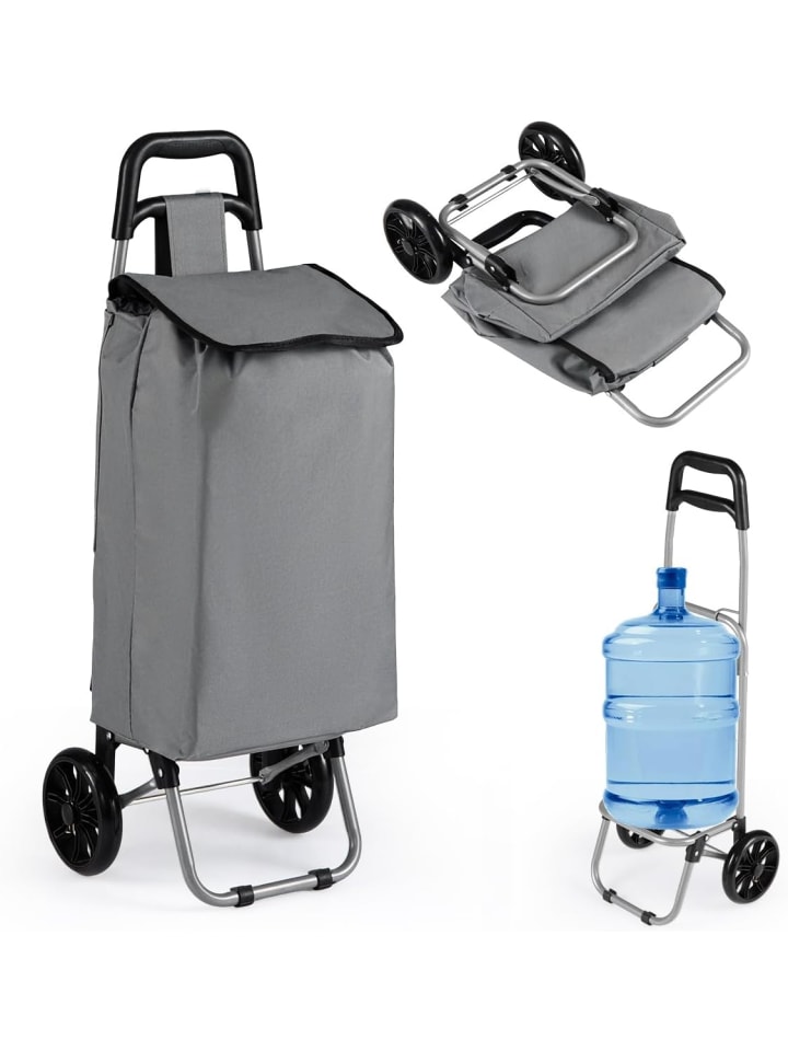 35L Einkaufstrolley klappbar in Grau