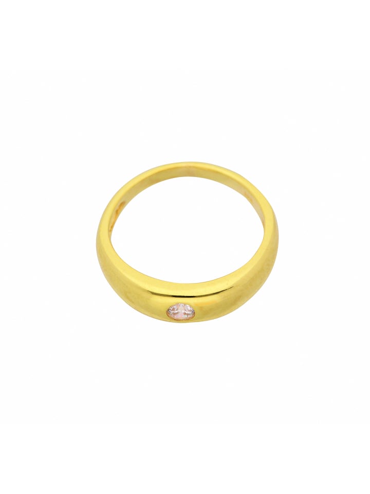 Damen 585 Gold Anhänger Taufring mit Zirkonia Ø 11,2 mm in gold