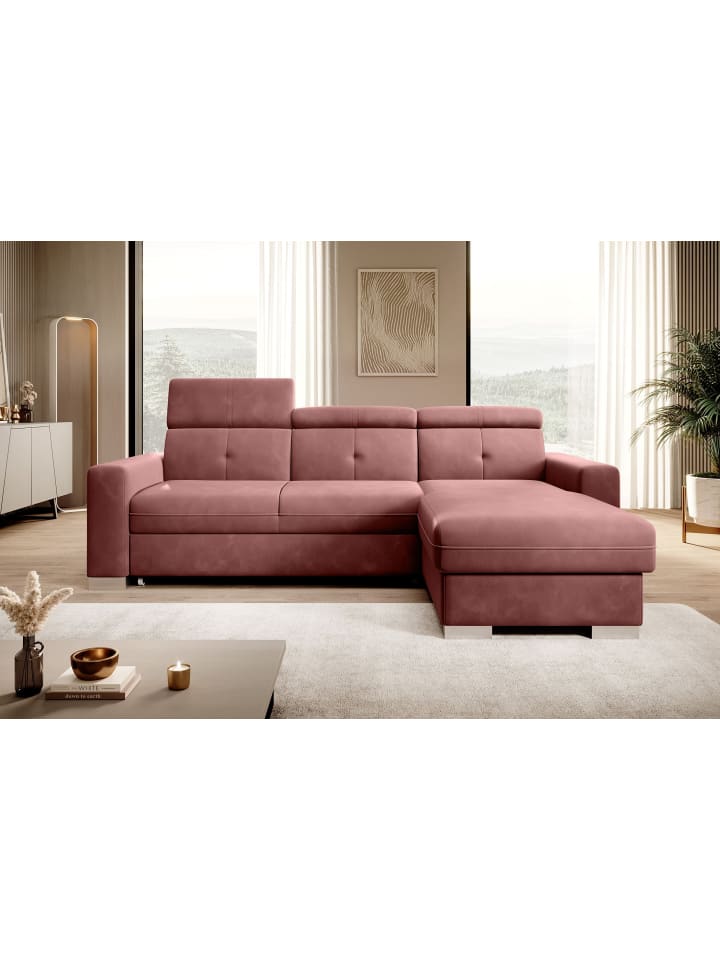 Falcon Recamiere Rechts in Marsala - (L) 248 x (B) 248 x (H) 95 cm