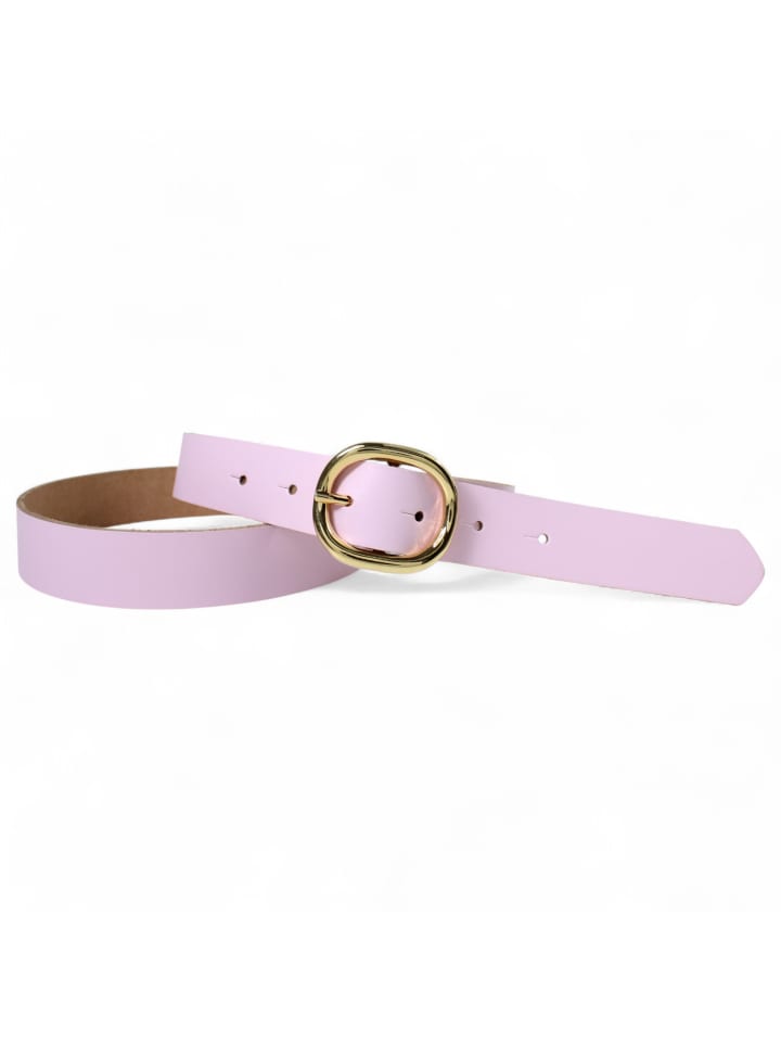 Damengürtel goldene Schnalle in Rosé