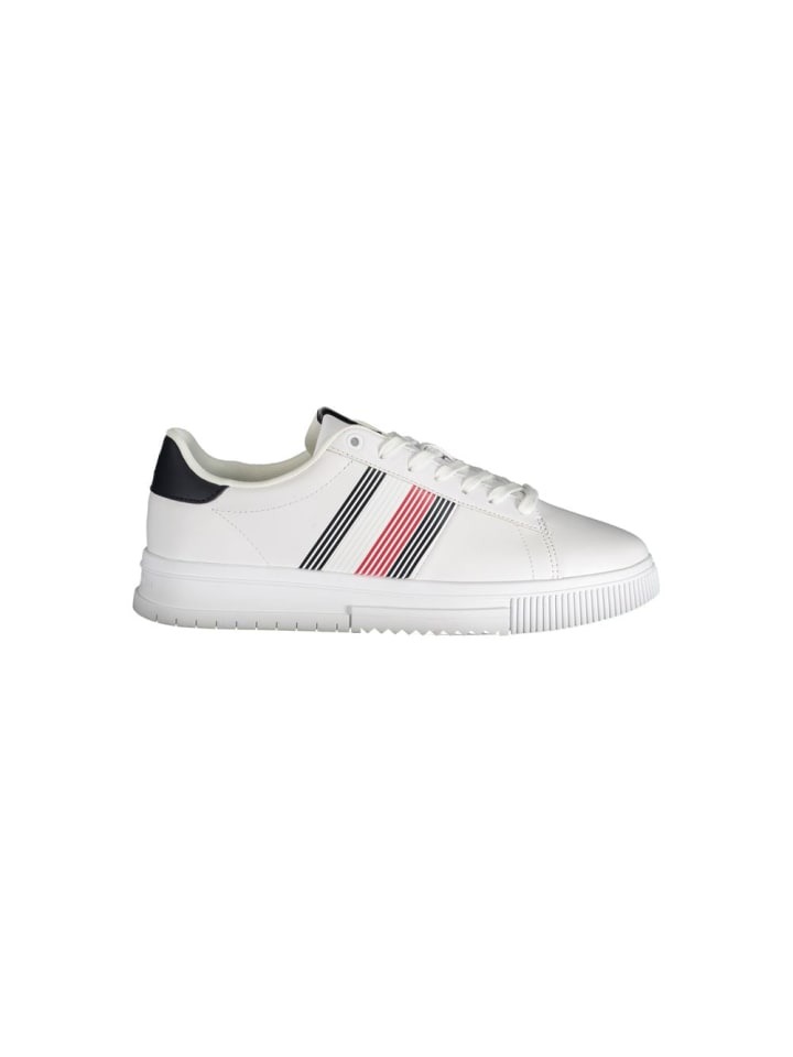 Weiß Polyurethan Herren Sneaker