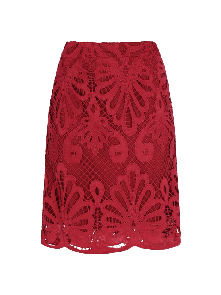 Women Skirt in wine red