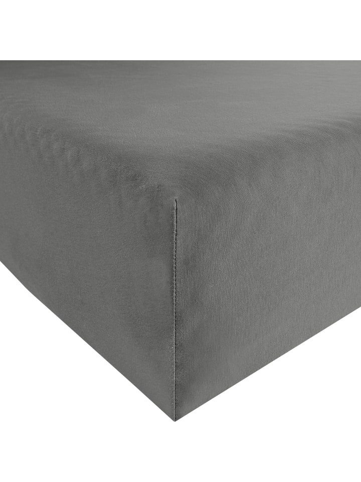 Single-Jersey Spannbettlaken in classic grey