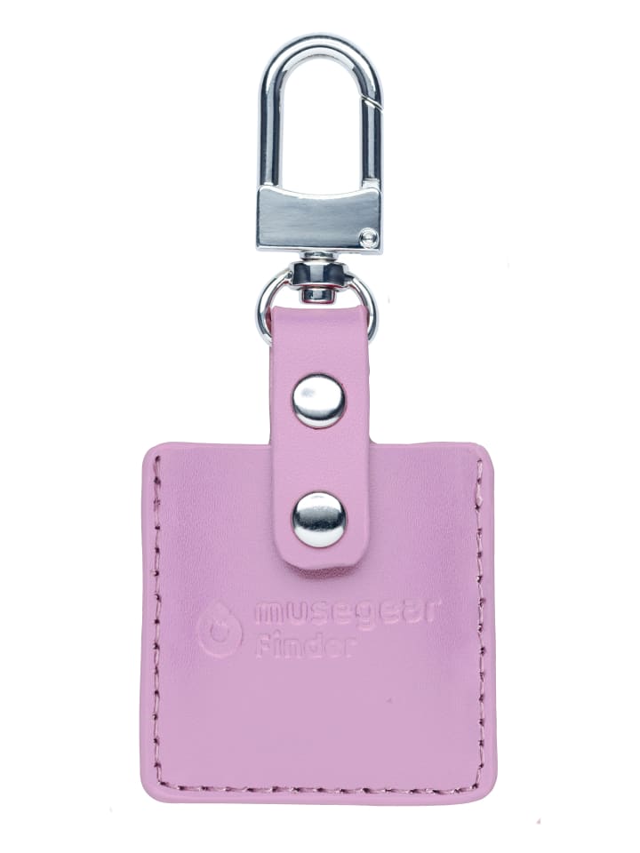 Bluetooth-Schlüsselfinder "Finder 2" in rosa Ledertasche