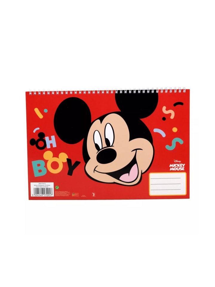 Mickey Oh Boy A/4 Spiral-Skizzenbuch, 30 Blatt