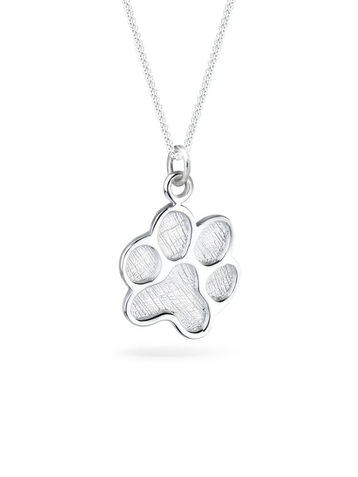 Halskette 925 Sterling Silber Pfote in Silber