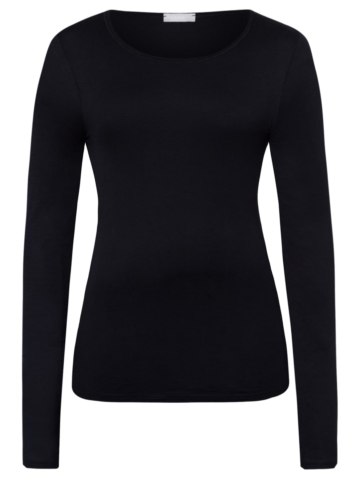 Unterhemd / Shirt Langarm Ultralight in Schwarz